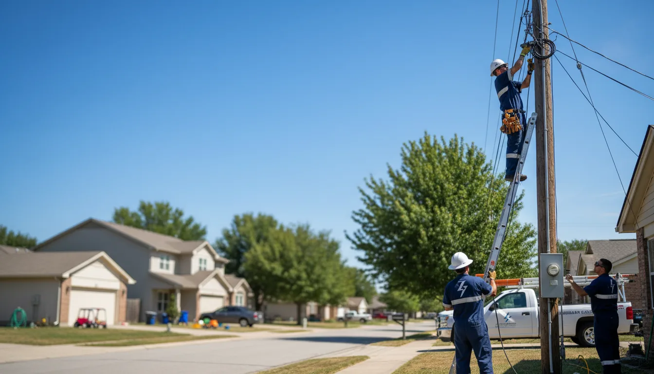 Residential electrician providing installation services in Kountze, TX